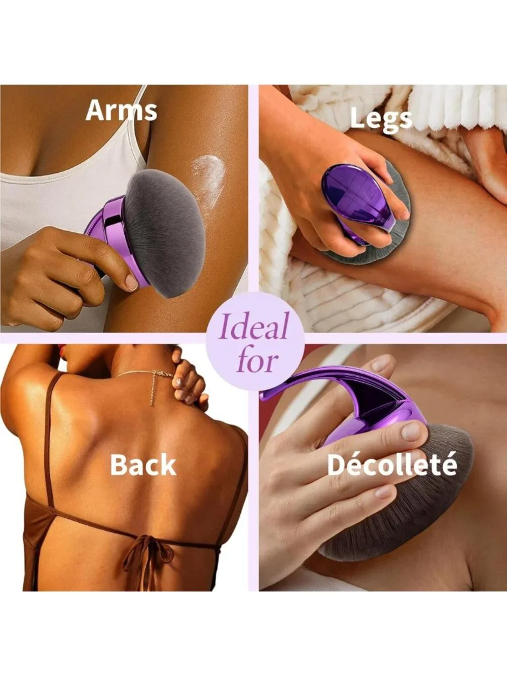 Ultra Large Body Makeup Brush for Self Tanner & Bronzer - Kabuki Blending Tool